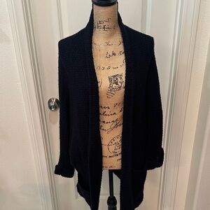 Willow & Clay Open Front Navy Blue Cardigan Sweater